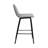 Upholstered Counter Stool with Metal Frame