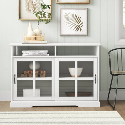 Baltasar 47'' Sliding Windowpane Door Sideboard