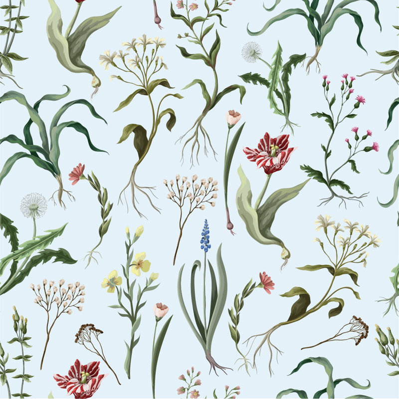Floral Tile, 125" L x 25" W