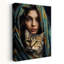 «Mysterious Woman and Cat», reproduction d'art mural contemporain-132471844