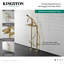 Robinet de baignoire autoportant Kingston avec ligne d'alimentation et valve d'arrêt Kingston-50824176