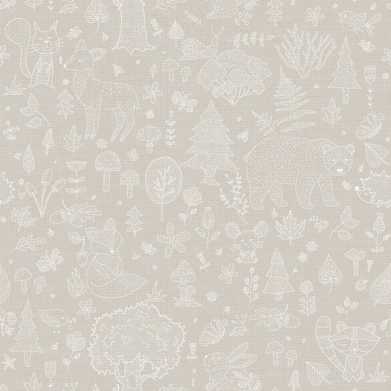 Little Explorers 2 Forest Kingdom Wallpaper Roll, Silver