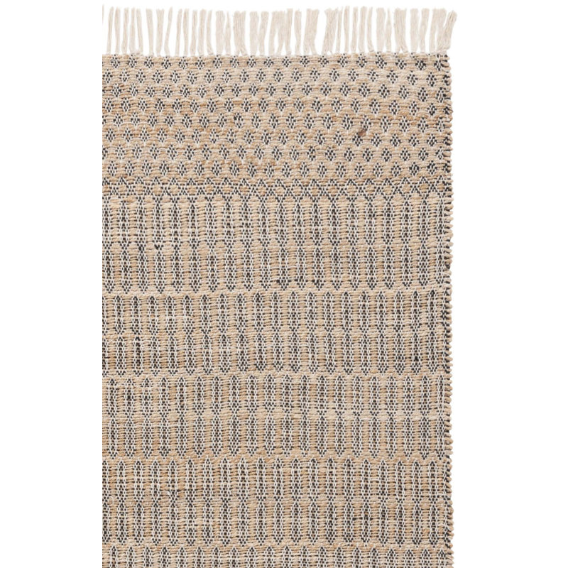 Tapis à motifs géométriques tissés à plat Organica 452, Rectangle 5 pi 0 po x 8 pi 0 po