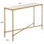 Isabellina Metal And Marble Console Table-873308532