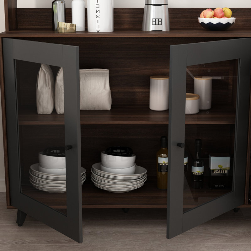 Garde-manger 74,8 po Dorilal, Brun / gris foncé