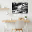 «Black and White Ocean Ships Under Dramatic Clouds», reproduction d'art sur toile tendue sur toile, ensemble de 1-401258235
