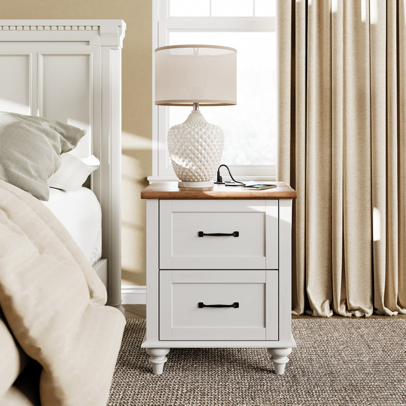 Locklin Piece Bedroom Set, White/Brown