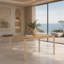 Solid Wood Base Dining Table-855289091