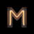 Neon Light Alphabet M With Clipping Path by Sarawuth702 - Wrapped Canvas Print-467540441