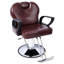 Fauteuil de coiffeur hydraulique pour salon et salon de coiffure, siège en similicuir brun