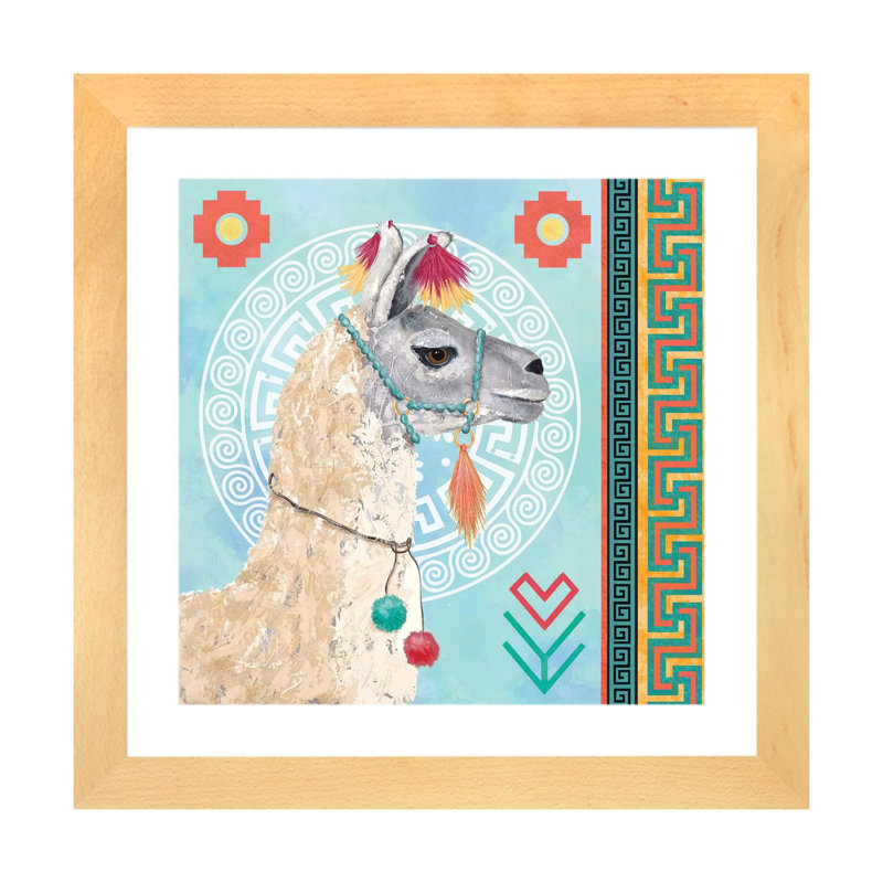 Impression, Blanc, H 16 po x l 16 po x P 1 po, Papier avec cadre beige