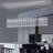 20-Light Modern Crystal Rectangular Led Chandelier Silver-2042310790