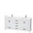 Sheffield 72" Freestanding Double Bathroom Vanity with Cultured Marble Top with 24" Mirrors-59388332-59388329