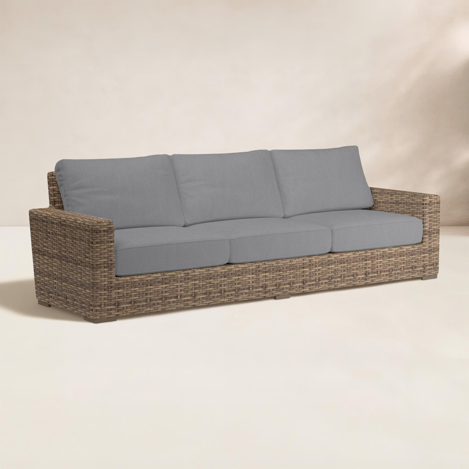 Havana 107" Patio Sofa, Canvas Granite Sunbrella®