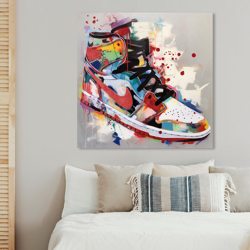 Eirini " Artsy Sneaker ", 40" H x 40" W x 2" D