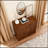 Sideboard With 2 Sliding Door & Solid Wood Decorative Strips, Storage Cabinet For Living Room, Kitchen, Dining, Entryway, Hallway