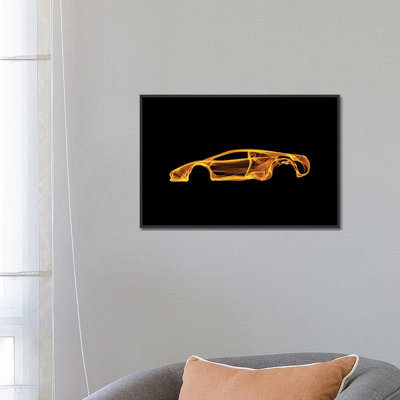 Lamborghini Murcielago par Octavian Mielu - Estampe numérique sur toile tendue avec châssis