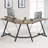 Winside L-Shaped Metal Base Computer Desk