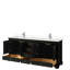 Ensemble de meuble-lavabo double 80 "Deborah-51712444-51712445-97791431