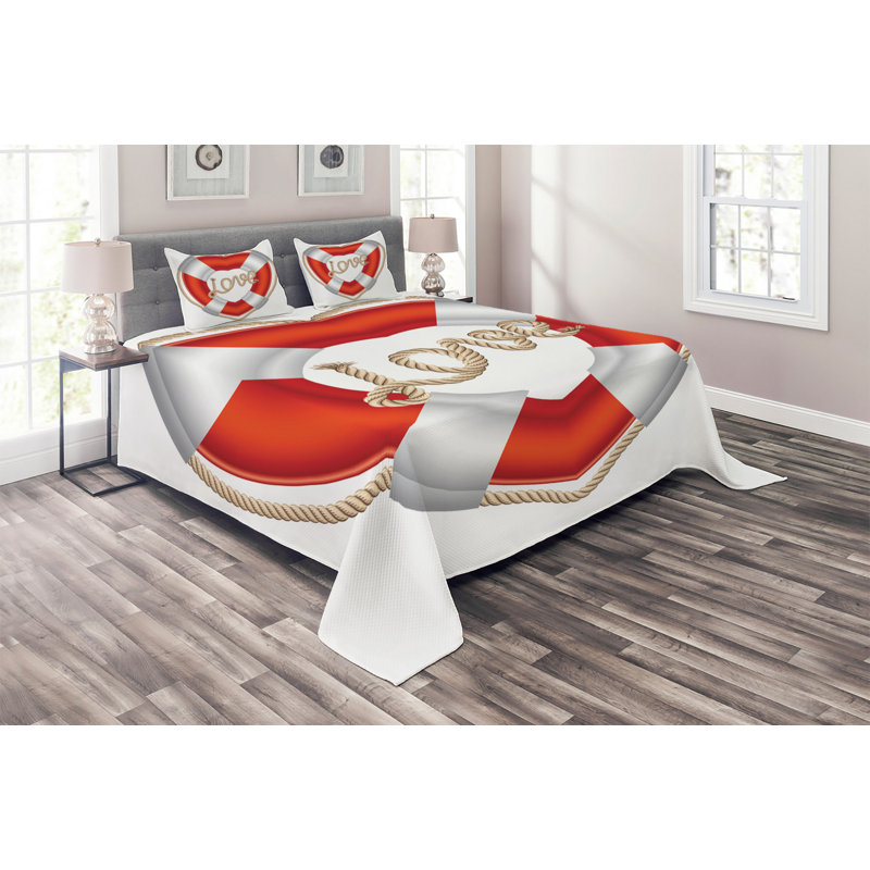 Buoy Coastal Coverlet, King Bedspread + 2 Shams
