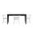 Stackhouse 60" Finish Dining Set - 5-Piece, Black Dining Table And Low Back Windsor Dining Chairs-588485424