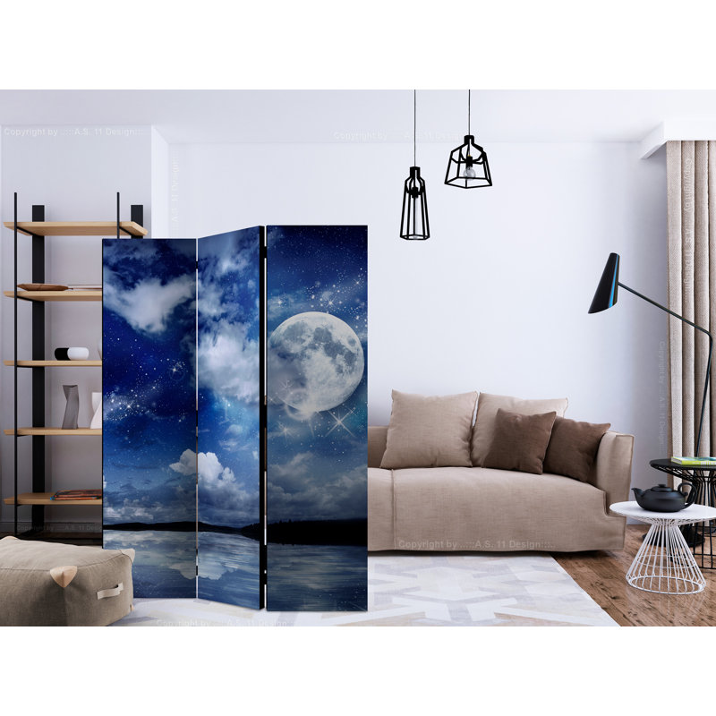 135cm W x 172cm H 3 - Panel One Sided Room Divider Folding Room Divider