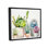 Au-769-Framed Succulent Plants Floral Nature by Ziwei Li - Floater Frame Print on Canvas