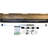 Doorricade Solid Aluminum Security Door Bar with Hinge Brackets and Screws For 36 Inch Inward Opening Door