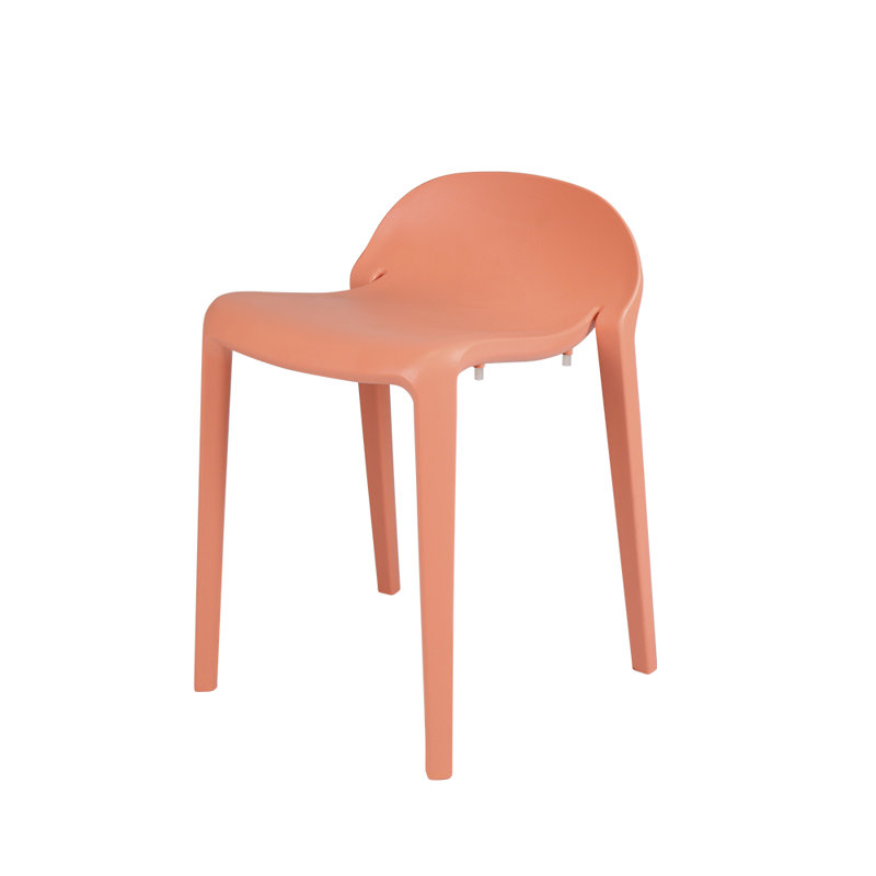 Gardunio 18.1" Low Back Short Stool, Set of 2, Salmon