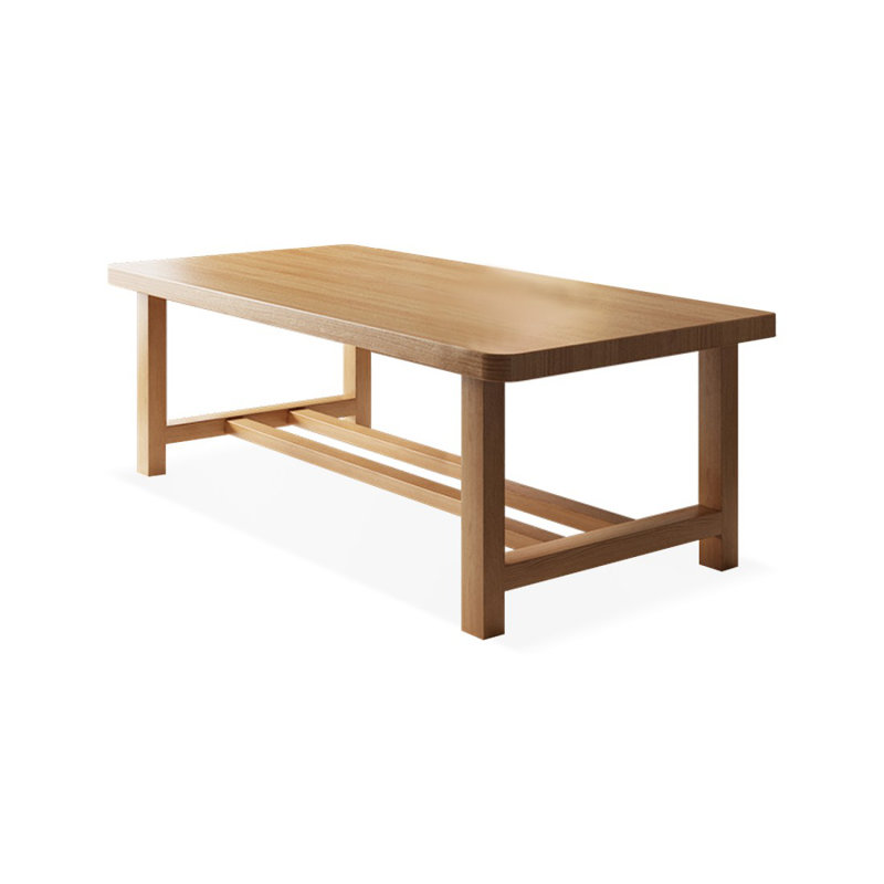 Brown Rectangular Solid Wood desk, 29.53" H x 62.99" W x 27.56" D