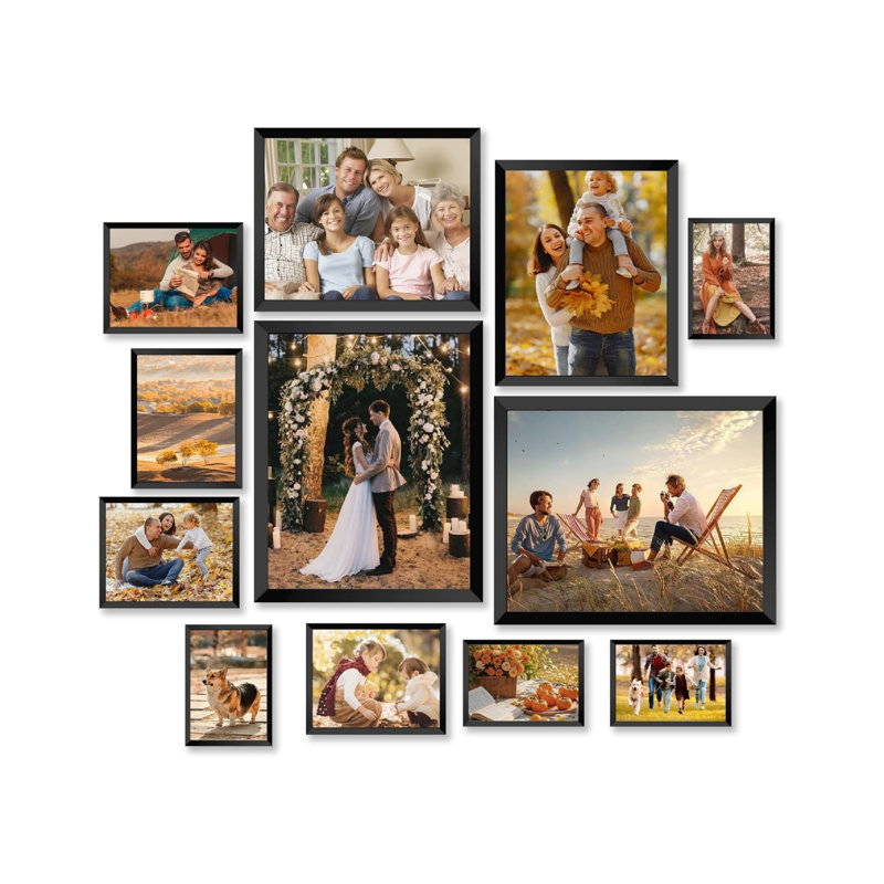 Black Storage Picture Frame - Set of 12