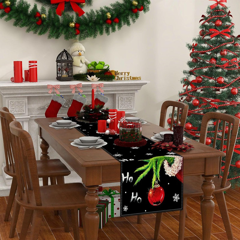 Chemin de table de Noël Nappe Merry Christmas