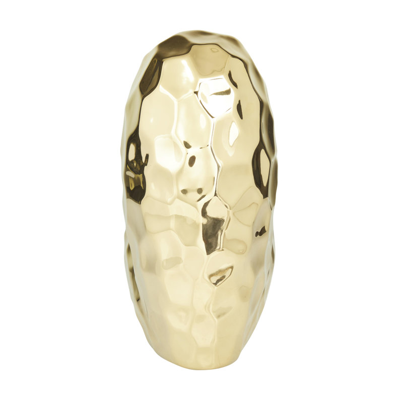 Almera Abstract Figurines & Sculptures, Gold, 7.75" H x 4.05" W x 7.95" D