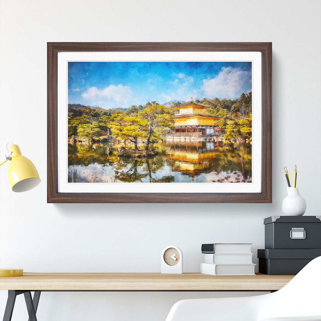 Pagoda in Kyoto- Shi Japan - Framed Print