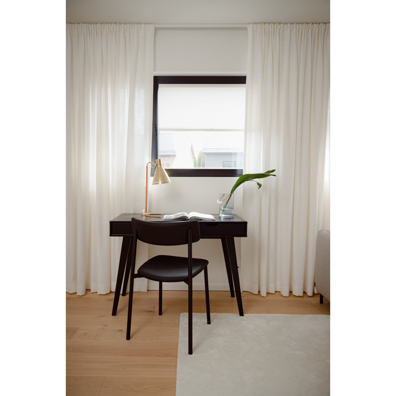 Brush Solid Wood Writing Desk