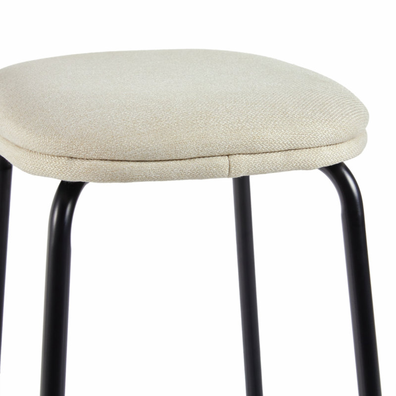 Chaise d'appoint en acier, Ivoire