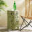 14" Side Table With Sunburst Cut Out Design, Green-2114940658-2114940659