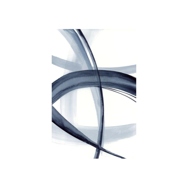 Rhythm In Blue VI Print by Barclay Butera, Image Brush Gel, 37" H x 24" W x 1.5" D