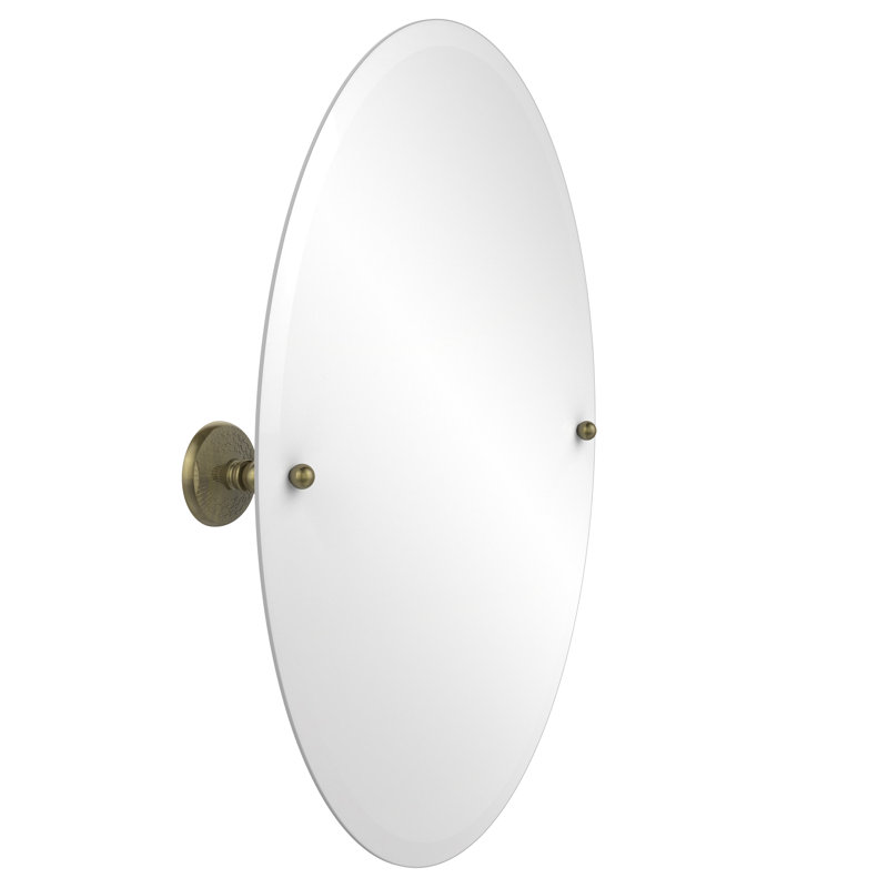 Marchmont Metal Wall Mirror, Antique Brass