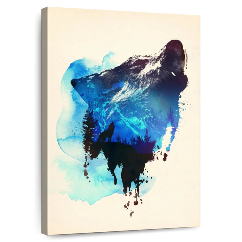 Brampt Alone As A Wolf, 30" H x 20" W