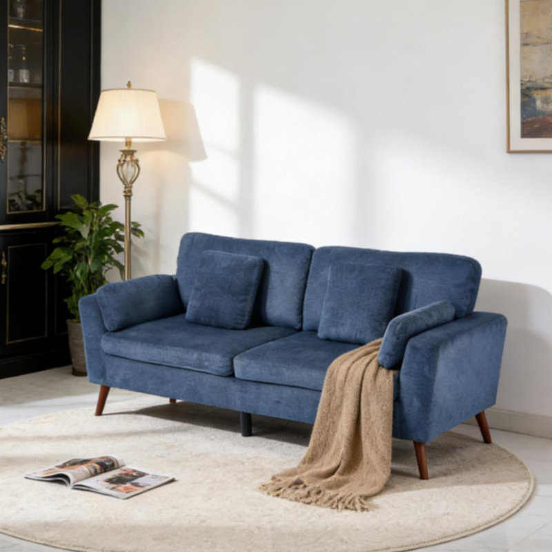 2 Seater Sofa, Blue