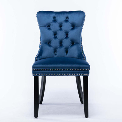 Harpriya Tufted Velvet Upholstered Side Chair