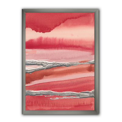 « métallique glam on red », reproduction d’image sur toile