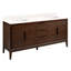 72" Aliso Double Bathroom Vanity Set with Rectangular Undermount Sinks-360717046-364294503-405049046