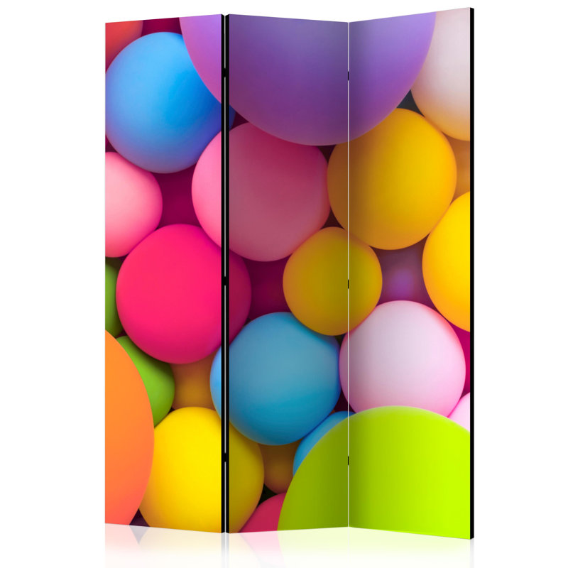 135cm W x 172cm H 3 - Panel Solid Wood Folding Room Divider