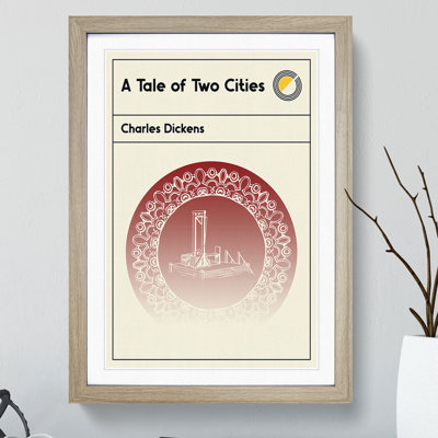 Book Cover a Tale of Two Cities Charles Dickens - Picture Frame Graphic Art