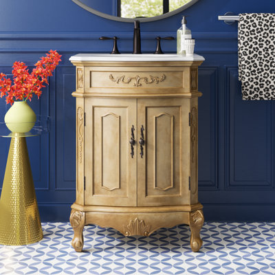 Lunette 24'' Single Bathroom Vanity with Top