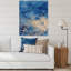 Abstrait classique bleu et or II - peinture sur toile-67380464-67380460
