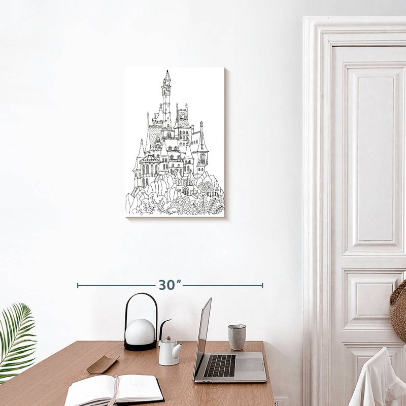 Château simple, H 24 po x l 16 po