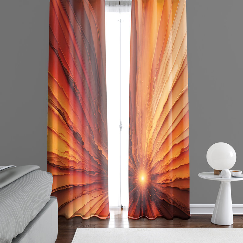 Paire de rideaux semi-transparents Elaney, L 20 po x L 82 po